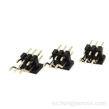 Conector de encabezado SMT masculino de 2,54 mm de doble fila derecha SMT